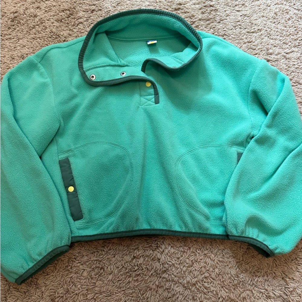 Kids Teal Fleece Jacket